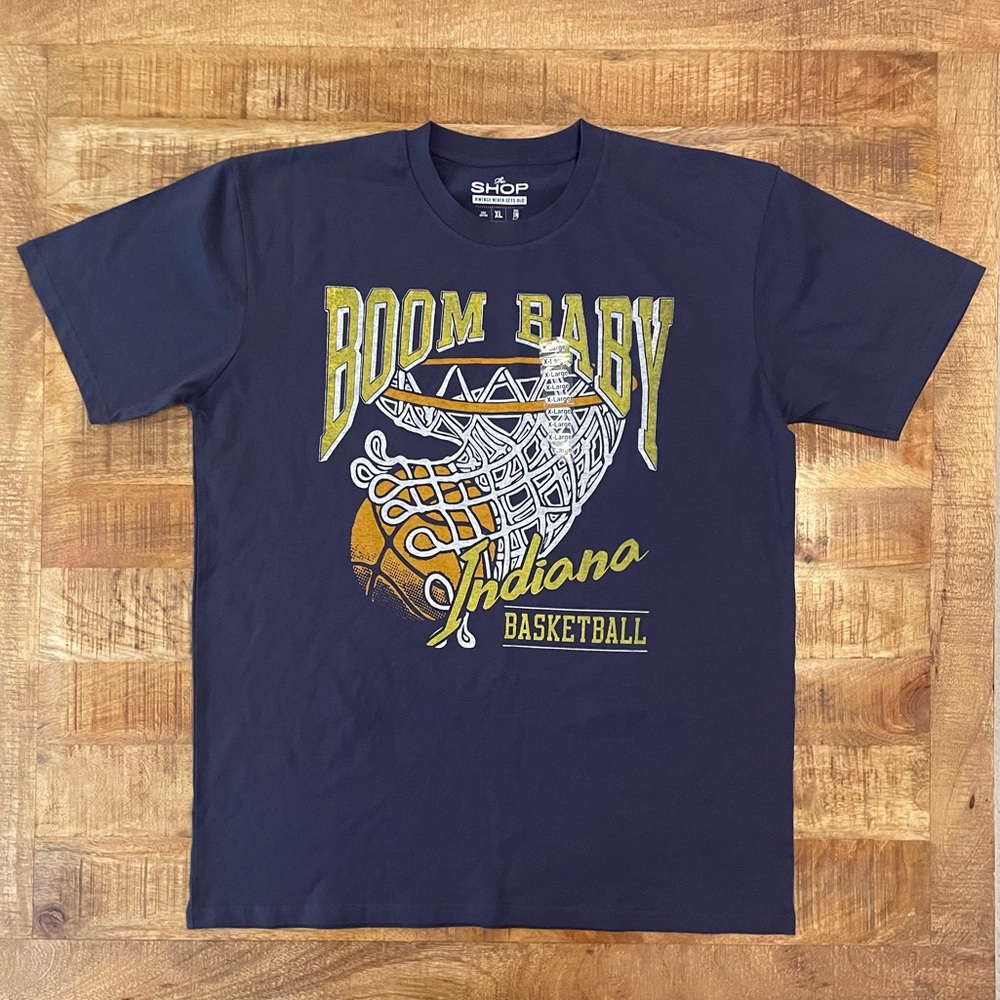NEW The Shop Indiana Pacers ‘Boom Baby’ T-Shirt